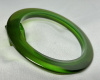 BS49 green Prystal saucer spacer bangle